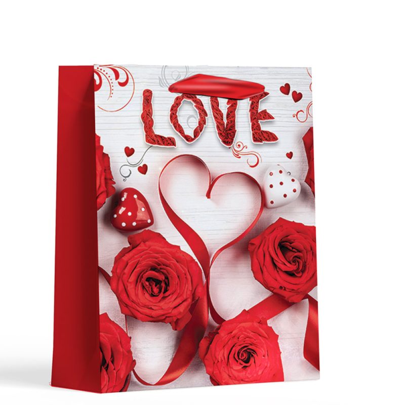 اكياس الهدايا بطابع الحب